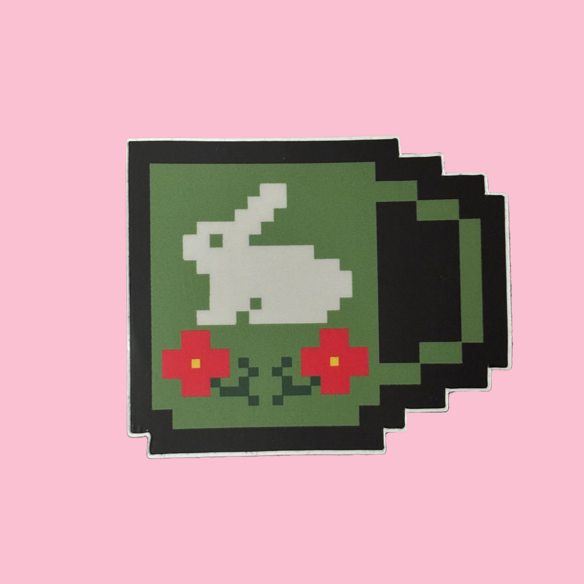 bunny mug sticker