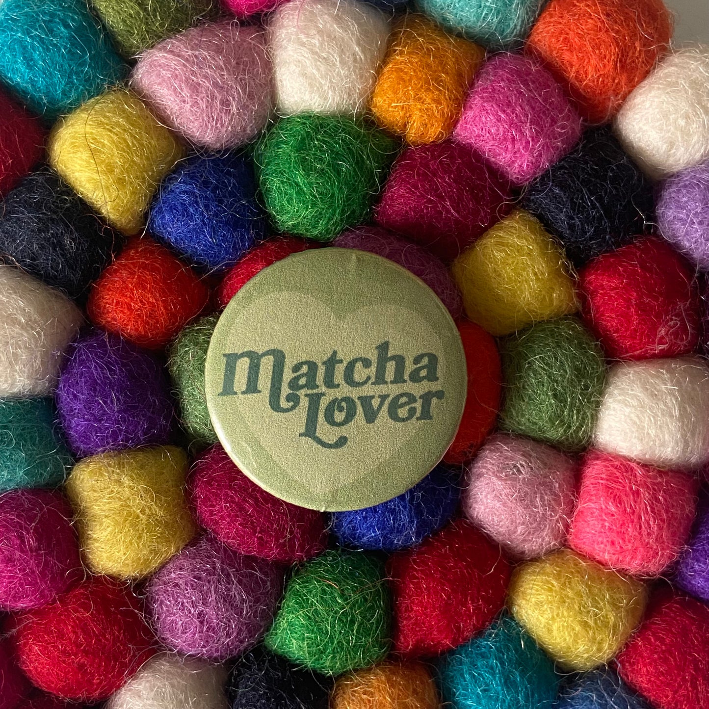 Matcha Lover Button Pin 1"