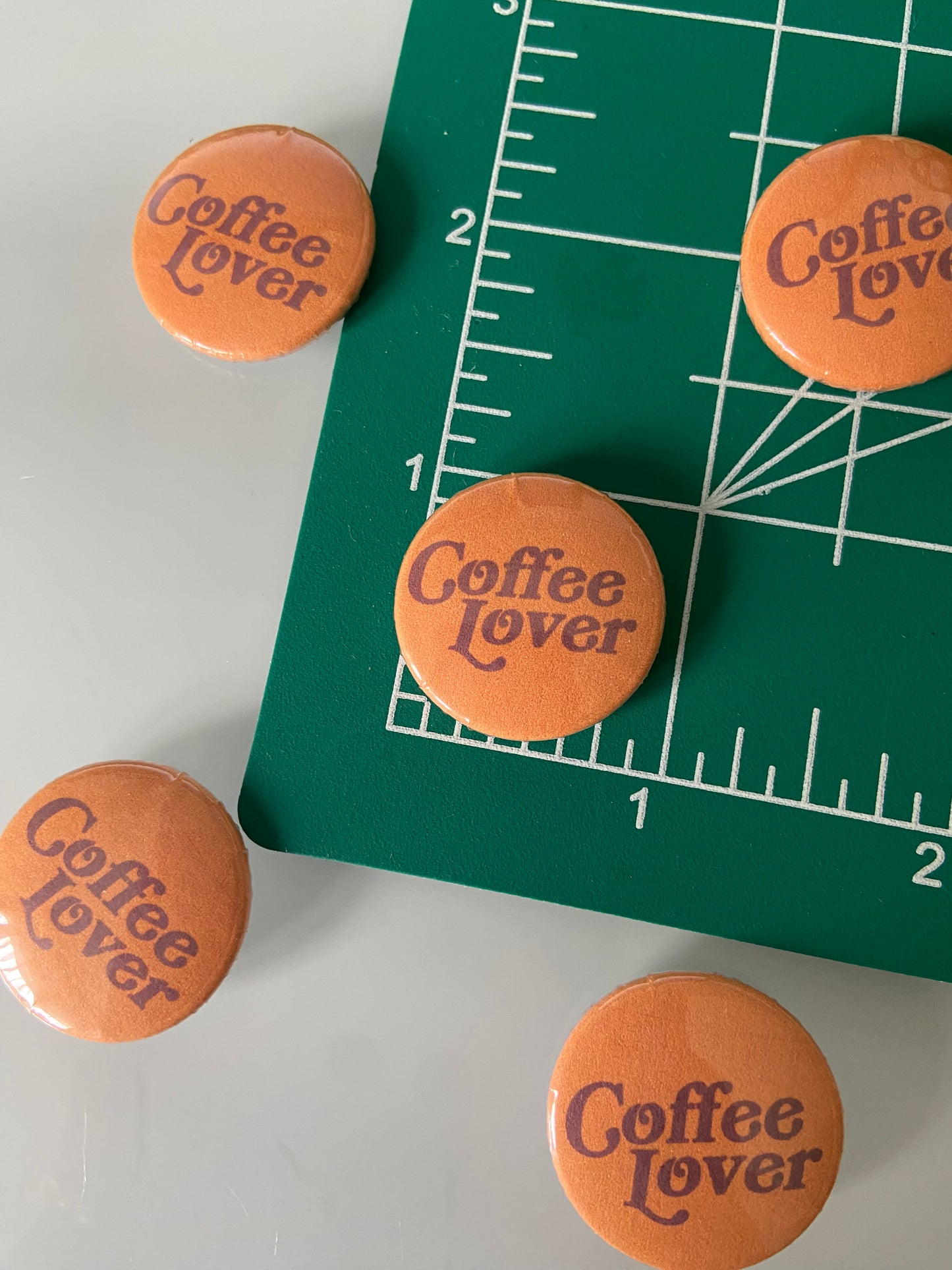 Coffee Lover Button Pin 1"