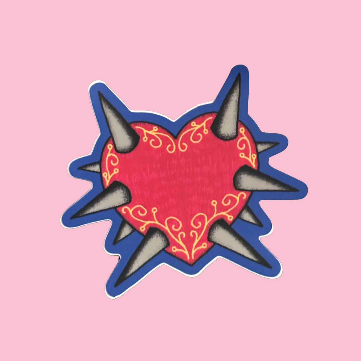 heart mace sticker