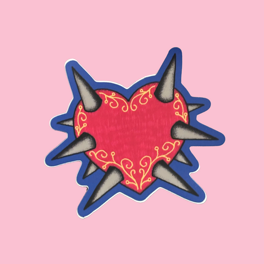 heart mace sticker