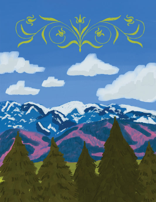 zakopane landscape print